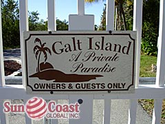 Galt Island Community Sign